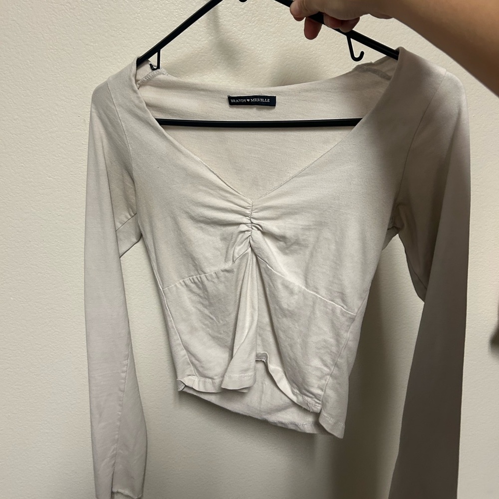 White brandy melville shirt